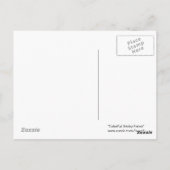 カラフル顔オンブラック ポストカード (裏面)