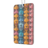 カラフル顔パターン カーエアーフレッシュナー (左)