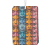 カラフル顔パターン カーエアーフレッシュナー (裏面)