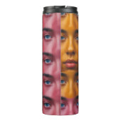 カラフル顔パターン タンブラー (裏面)