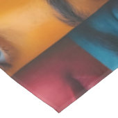 カラフル顔パターン テーブルクロス (アングル)