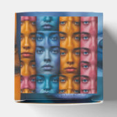 カラフル顔パターン フェイバーボックス (上部)