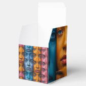 カラフル顔パターン フェイバーボックス (オープン)