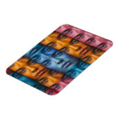 カラフル顔パターン マグネット (左側)