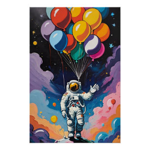 カラフル風船宇宙 ポスター