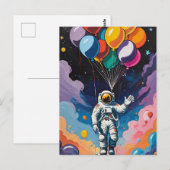 カラフル風船宇宙 ポストカード (正面/裏面)