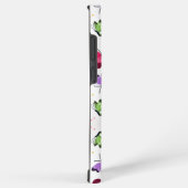 カラフル飛んでいる蝶 SAMSUNG GALAXYケース (右側面)