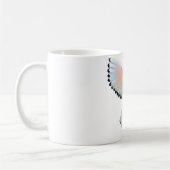 カラフル飛んでいる鳥 コーヒーマグカップ (左)