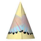 カラフル飛んでいる鳥 パーティーハット (裏面)