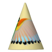 カラフル飛んでいる鳥 パーティーハット (右)