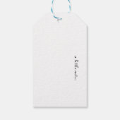 カラフル飛んでいるHumminbirdカスタマイズ ギフトタグ (裏面)