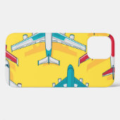 カラフル飛行機スカイ:ヴィンテージ航空機 Case-Mate iPhoneケース (裏面 (横))