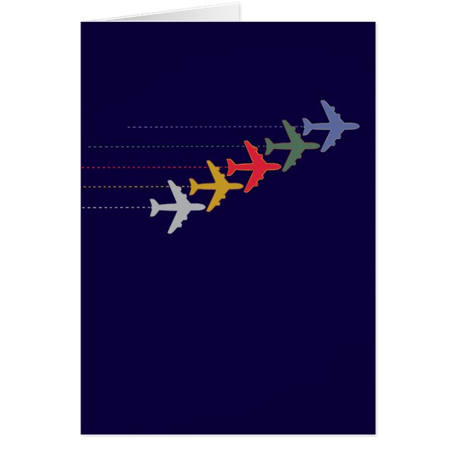 カラフル飛行機 (正面)