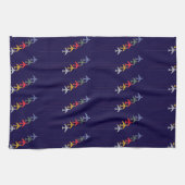 カラフル飛行機 キッチンタオル (横)