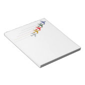 カラフル飛行機 ノートパッド (アングル)