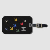カラフル飛行機 ラゲッジタグ (正面横)