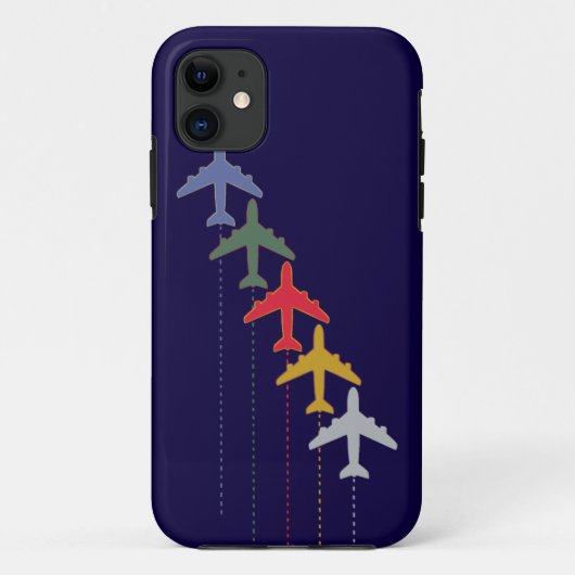 カラフル飛行機 Case-Mate iPhoneケース (裏面)