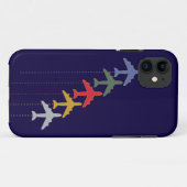 カラフル飛行機 Case-Mate iPhoneケース (裏面(横))