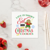 カラフル食べクリスマス スタンダードカクテルナプキン (インサイチュ)