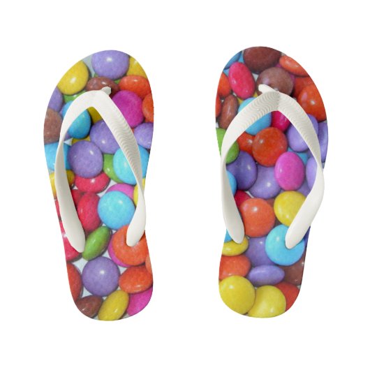 カラフル飴 キッズビーチサンダル (フットベッド)