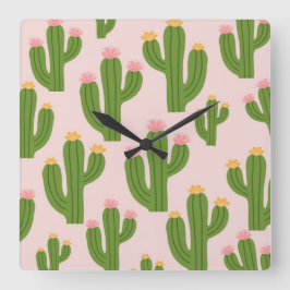 カラフル飾り時計 スクエア壁時計