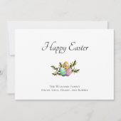 カラフル飾イースター卵 シーズンカード (正面)