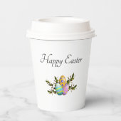 カラフル飾イースター卵 紙コップ (裏面)