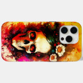 カラフル飾スカル Case-Mate iPhoneケース (裏面 (横))