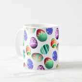 カラフル飾卵モダン可愛 コーヒーマグカップ (正面左)