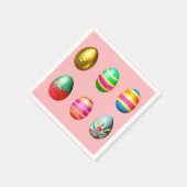 カラフル飾卵 スタンダードカクテルナプキン (角)