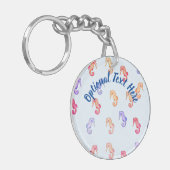 カラフル馬の模様 キーホルダー (正面左)