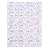 カラフル馬の模様 テーブルクロス (正面)