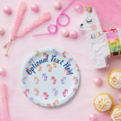 カラフル馬の模様 ペーパープレート (パーティー)