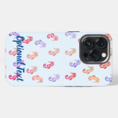 カラフル馬の模様 iPhoneケース (裏面横)