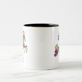 カラフル馬 ツートーンマグカップ (中央)