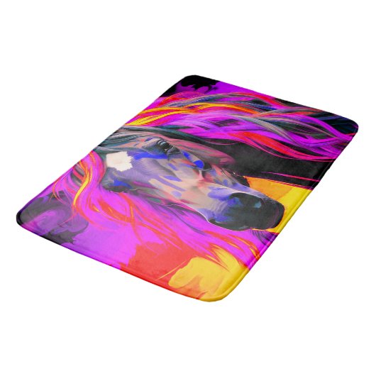 カラフル馬 バスマット (アングル)