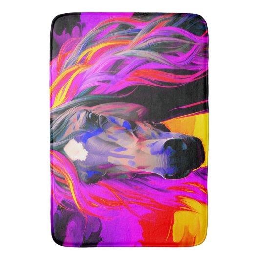 カラフル馬 バスマット (正面縦)