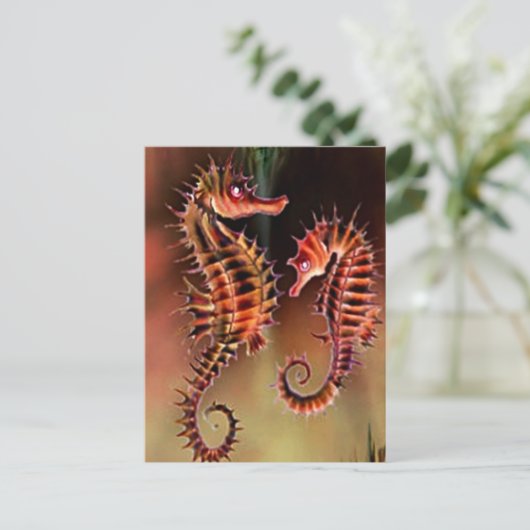 カラフル馬 ポストカード (スタンド正面)