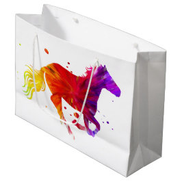 カラフル馬 ラージペーパーバッグ