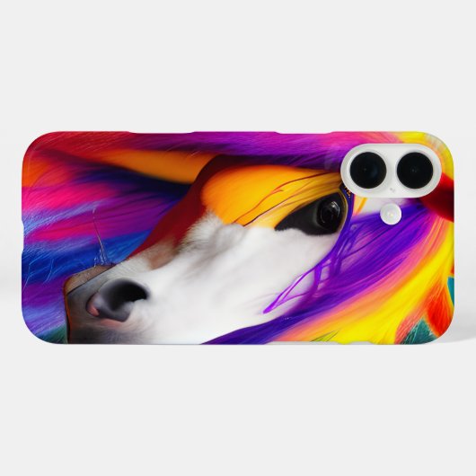 カラフル馬 Case-Mate iPhoneケース (裏面 (横))