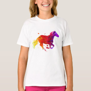 カラフル馬 Tシャツ