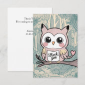 カラフル魅力的る サンキューカード (正面/裏面)