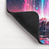 カラフル魔法の滝 マウスパッド (コーナー)