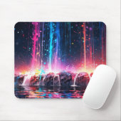カラフル魔法の滝 マウスパッド (マウス)
