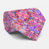 カラフル魔法抽象芸術フローラ ネクタイ (ロール)