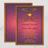 カラフル魔法灯結婚式招待状2 招待状 (正面/裏面)