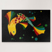 カラフル魚の泡 ジグソーパズル (横)