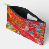 カラフル魚釣り網 アクセサリーポーチ (見開き)