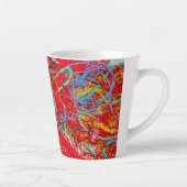 カラフル魚釣り網 カフェラテマグ (右)