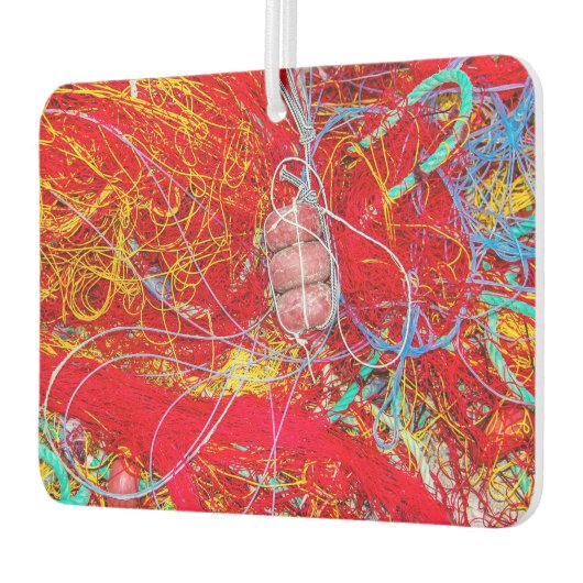 カラフル魚釣り網 カーエアーフレッシュナー (左)